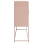 vidaXL Highboard Rosa 100,5x39x107 cm Stahl vidaXL Highboard Rosa 100,5x39x107 cm Stahl