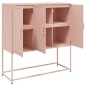 vidaXL Highboard Rosa 100,5x39x107 cm Stahl vidaXL Highboard Rosa 100,5x39x107 cm Stahl