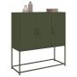 vidaXL Sideboard Olivgrün 100,5x39x107 cm Stahl vidaXL Sideboard Olivgrün 100,5x39x107 cm Stahl
