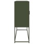 vidaXL Sideboard Olivgrün 100,5x39x107 cm Stahl vidaXL Sideboard Olivgrün 100,5x39x107 cm Stahl