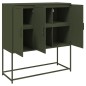 vidaXL Sideboard Olivgrün 100,5x39x107 cm Stahl vidaXL Sideboard Olivgrün 100,5x39x107 cm Stahl