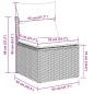 vidaXL 5-tlg. Garten-Sofagarnitur mit Kissen Hellgrau Poly Rattan vidaXL 5-tlg. Garten-Sofagarnitur mit Kissen Hellgrau Poly Rattan