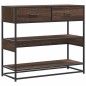 vidaXL Konsolentisch Braun Eichen-Optik 90x35x80 cm Holzwerkstoff vidaXL Konsolentisch Braun Eichen-Optik 90x35x80 cm Holzwerkstoff