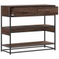 vidaXL Konsolentisch Braun Eichen-Optik 90x35x80 cm Holzwerkstoff vidaXL Konsolentisch Braun Eichen-Optik 90x35x80 cm Holzwerkstoff