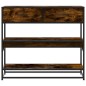 vidaXL Konsolentisch Räuchereiche 90x35x80 cm Holzwerkstoff