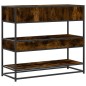 vidaXL Konsolentisch Räuchereiche 90x35x80 cm Holzwerkstoff