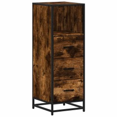 vidaXL Badschrank Räuchereiche 35x37,5x100 cm Holzwerkstoff