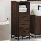 vidaXL Badschrank Braun Eichen-Optik 35x37,5x100 cm Holzwerkstoff vidaXL Badschrank Braun Eichen-Optik 35x37,5x100 cm Holzwerkstoff