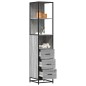 vidaXL Badschrank Grau Sonoma 35x37,5x166 cm Holzwerkstoff vidaXL Badschrank Grau Sonoma 35x37,5x166 cm Holzwerkstoff