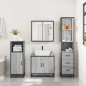 vidaXL Badschrank Grau Sonoma 35x37,5x166 cm Holzwerkstoff vidaXL Badschrank Grau Sonoma 35x37,5x166 cm Holzwerkstoff