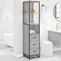 vidaXL Badschrank Grau Sonoma 35x37,5x166 cm Holzwerkstoff vidaXL Badschrank Grau Sonoma 35x37,5x166 cm Holzwerkstoff