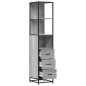 vidaXL Badschrank Grau Sonoma 35x37,5x166 cm Holzwerkstoff vidaXL Badschrank Grau Sonoma 35x37,5x166 cm Holzwerkstoff