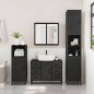 vidaXL Waschbeckenunterschrank Schwarz 80x33x60 cm Holzwerkstoff vidaXL Waschbeckenunterschrank Schwarz 80x33x60 cm Holzwerkstoff