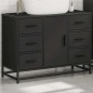 vidaXL Waschbeckenunterschrank Schwarz 80x33x60 cm Holzwerkstoff vidaXL Waschbeckenunterschrank Schwarz 80x33x60 cm Holzwerkstoff