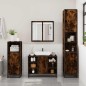 vidaXL Waschbeckenunterschrank Räuchereiche 80x33x60 cm Holzwerkstoff vidaXL Waschbeckenunterschrank Räuchereiche 80x33x60 cm Holzwerkstoff