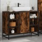 vidaXL Waschbeckenunterschrank Räuchereiche 80x33x60 cm Holzwerkstoff vidaXL Waschbeckenunterschrank Räuchereiche 80x33x60 cm Holzwerkstoff