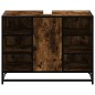 vidaXL Waschbeckenunterschrank Räuchereiche 80x33x60 cm Holzwerkstoff vidaXL Waschbeckenunterschrank Räuchereiche 80x33x60 cm Holzwerkstoff