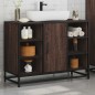 vidaXL Waschbeckenunterschrank Braun Eichen-Optik 80x33x60 cm vidaXL Waschbeckenunterschrank Braun Eichen-Optik 80x33x60 cm
