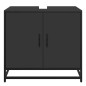 vidaXL Waschbeckenunterschrank Schwarz 65x33x60 cm Holzwerkstoff vidaXL Waschbeckenunterschrank Schwarz 65x33x60 cm Holzwerkstoff