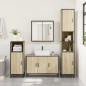 vidaXL Waschbeckenunterschrank Sonoma-Eiche 90x33x60 cm Holzwerkstoff vidaXL Waschbeckenunterschrank Sonoma-Eiche 90x33x60 cm Holzwerkstoff