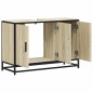 vidaXL Waschbeckenunterschrank Sonoma-Eiche 90x33x60 cm Holzwerkstoff vidaXL Waschbeckenunterschrank Sonoma-Eiche 90x33x60 cm Holzwerkstoff