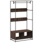 vidaXL Kleiderständer Braun Eichen-Optik 90x50x180 cm Holzwerkstoff vidaXL Kleiderständer Braun Eichen-Optik 90x50x180 cm Holzwerkstoff