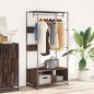 vidaXL Kleiderständer Braun Eichen-Optik 90x50x180 cm Holzwerkstoff vidaXL Kleiderständer Braun Eichen-Optik 90x50x180 cm Holzwerkstoff
