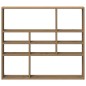 vidaXL Wandregal Artisan-Eiche 90x16x78 cm Holzwerkstoff