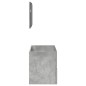 vidaXL Badschrank mit Spiegel Betongrau Holzwerkstoff vidaXL Badschrank mit Spiegel Betongrau Holzwerkstoff