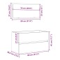 vidaXL Badschrank mit Spiegel Betongrau Holzwerkstoff vidaXL Badschrank mit Spiegel Betongrau Holzwerkstoff