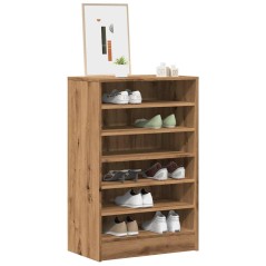 vidaXL Schuhschrank Artisan-Eiche 60x35x92 cm Holzwerkstoff