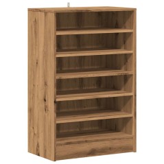 vidaXL Schuhschrank Artisan-Eiche 60x35x92 cm Holzwerkstoff