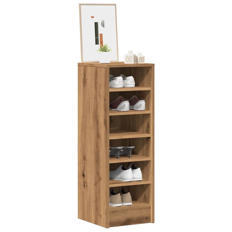 vidaXL Schuhschrank Artisan-Eiche 32x35x92 cm Holzwerkstoff vidaXL Schuhschrank Artisan-Eiche 32x35x92 cm Holzwerkstoff