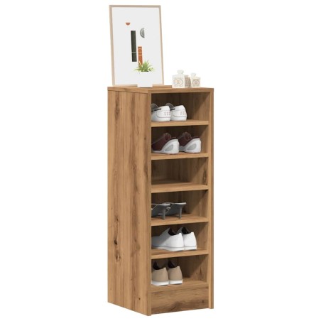 vidaXL Schuhschrank Artisan-Eiche 32x35x92 cm Holzwerkstoff