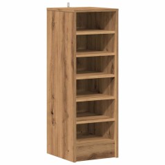 vidaXL Schuhschrank Artisan-Eiche 32x35x92 cm Holzwerkstoff
