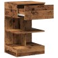 vidaXL Nachttisch Altholz-Optik 40x35x65 cm Holzwerkstoff vidaXL Nachttisch Altholz-Optik 40x35x65 cm Holzwerkstoff