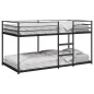 vidaXL Etagenbett ohne Matratze Schwarz 107x203 cm Stahl