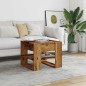 vidaXL Couchtisch Altholz-Optik 55,5x55x45 cm Holzwerkstoff vidaXL Couchtisch Altholz-Optik 55,5x55x45 cm Holzwerkstoff