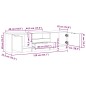 vidaXL TV-Schrank Artisan-Eiche 150x33,5x45 cm Holzwerkstoff vidaXL TV-Schrank Artisan-Eiche 150x33,5x45 cm Holzwerkstoff