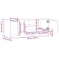 vidaXL TV-Schrank Altholz-Optik 102x35x36,5 cm Holzwerkstoff vidaXL TV-Schrank Altholz-Optik 102x35x36,5 cm Holzwerkstoff