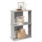 vidaXL Bücherregal 3 Böden Betongrau 60x30x80 cm Holzwerkstoff vidaXL Bücherregal 3 Böden Betongrau 60x30x80 cm Holzwerkstoff