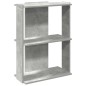 vidaXL Bücherregal 3 Böden Betongrau 60x30x80 cm Holzwerkstoff vidaXL Bücherregal 3 Böden Betongrau 60x30x80 cm Holzwerkstoff
