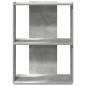 vidaXL Bücherregal 3 Böden Betongrau 60x30x80 cm Holzwerkstoff vidaXL Bücherregal 3 Böden Betongrau 60x30x80 cm Holzwerkstoff