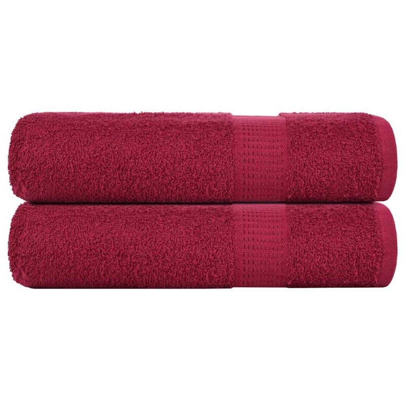 vidaXL Handtücher 2 Stk. Bordeauxrot 50x100 cm 360 g/m² 100% Baumwolle vidaXL Handtücher 2 Stk. Bordeauxrot 50x100 cm 360 g/m² 100% Baumwolle