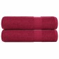 vidaXL Handtücher 2 Stk. Bordeauxrot 50x100 cm 360 g/m² 100% Baumwolle vidaXL Handtücher 2 Stk. Bordeauxrot 50x100 cm 360 g/m² 100% Baumwolle
