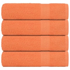 vidaXL Badetücher 4 Stk. Orange 100x150 cm 360 g/m² 100% Baumwolle