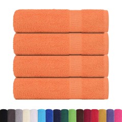 vidaXL Badetücher 4 Stk. Orange 100x150 cm 360 g/m² 100% Baumwolle