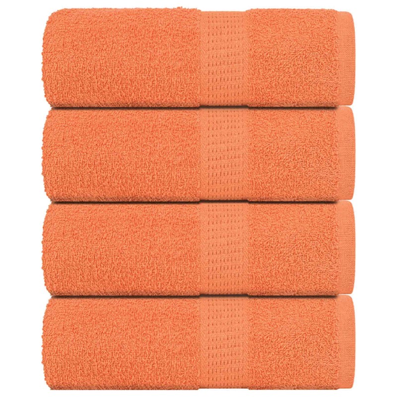 vidaXL Gästetücher 4 Stk. Orange 30x50 cm 360 g/m² 100% Baumwolle vidaXL Gästetücher 4 Stk. Orange 30x50 cm 360 g/m² 100% Baumwolle
