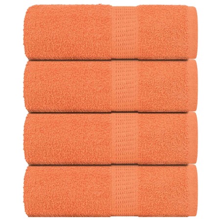 vidaXL Gästetücher 4 Stk. Orange 30x50 cm 360 g/m² 100% Baumwolle