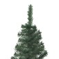 Künstlicher Eck-Weihnachtsbaum LEDs & Kugeln Grün 150 cm PVC Künstlicher Eck-Weihnachtsbaum LEDs & Kugeln Grün 150 cm PVC